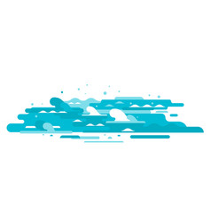 Ocean wave isolated Royalty Free Vector Image - VectorStock
