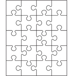 White puzzle Royalty Free Vector Image - VectorStock