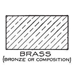 Mechanical drawing cross hatching babbitt Vector Image