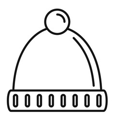 Beanie icon outline style Royalty Free Vector Image