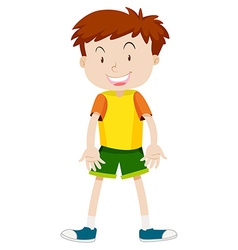 Boy with happy face Royalty Free Vector Image - VectorStock