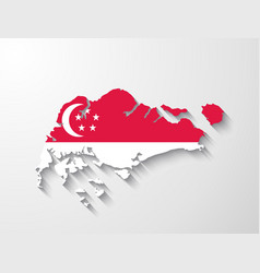 Malaysia map with shadow effect Royalty Free Vector Image