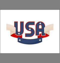 Usa flags symbol logo Royalty Free Vector Image