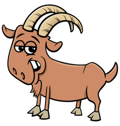 Cartoon goat farm animal Royalty Free Vector Image