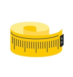 Measuring tape cartoon icon Royalty Free Vector Image