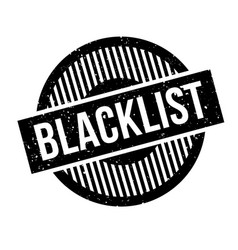 Blacklist rubber stamp Royalty Free Vector Image