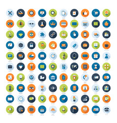 Flat web icons Royalty Free Vector Image - VectorStock