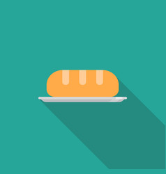 Sliced bread flat Royalty Free Vector Image - VectorStock