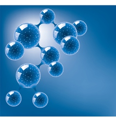 Abstract molecule background Royalty Free Vector Image