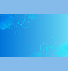 Blue hexagonal medical and healthcare background Vector Image