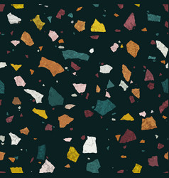 Terrazzo marble seamless pattern Royalty Free Vector Image