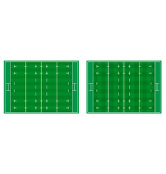 Rugby field markings lines playground Royalty Free Vector