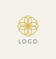 Hipster logo template Royalty Free Vector Image