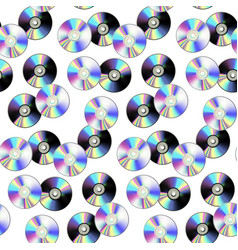 Cd disk seamless pattern on holographic background