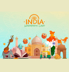 India travel frame Royalty Free Vector Image - VectorStock