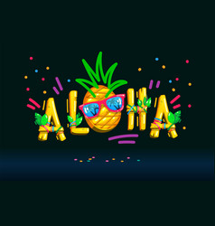 Aloha Royalty Free Vector Image - VectorStock