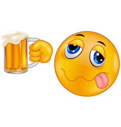 Drunk emoticon Royalty Free Vector Image - VectorStock