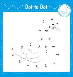 Connect the dots narwhal dot to dot educational Vector Image