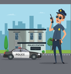 Police officer Royalty Free Vector Image - VectorStock