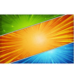 Comic book action layout background with power fx Vector Image