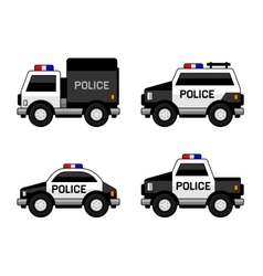 Nursery police car drawing patrol automobile Vector Image