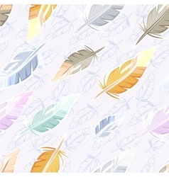 Feather seamless background Royalty Free Vector Image