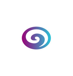 Abstract swirl color logo Royalty Free Vector Image