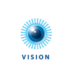 Eye Logo Design Template Modern Minimal Royalty Free Vector