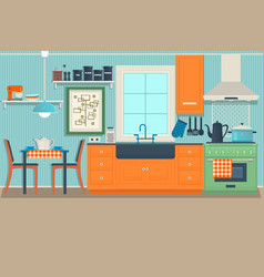 Modern Kitchen Isometric View Image Royalty Free Vector