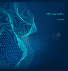 Data visualization dynamic wave pattern Royalty Free Vector