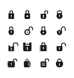 Crown icons set in trendy flat style isolated on Vector Image