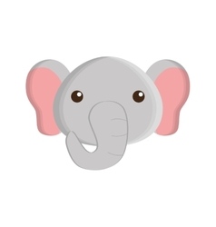 Cute elephant isolated icon Royalty Free Vector Image