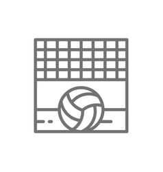 Volleyball logo element volley ball icon Vector Image