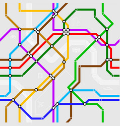 Metro scheme seamless background Royalty Free Vector Image