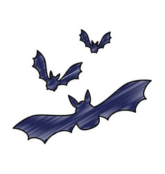 Vampires black flying icon Royalty Free Vector Image