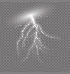 Realistic Lightning On Checkered Background Vector Image Realistic Lightning On Checkered Background Vector Image