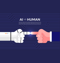 Ai Vs Human Royalty Free Vector Image Vectorstock Ai Vs Human Royalty Free Vector Image Vectorstock