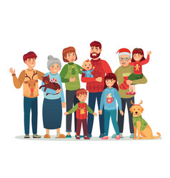 Christmas Family Portrait Royalty Free Vector Image christmas-family-portrait-royalty-free-vector-image
