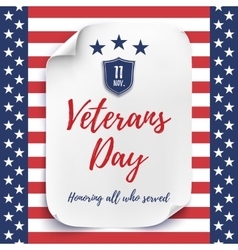 Happy veterans day background Royalty Free Vector Image