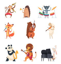 Musical animals Royalty Free Vector Image - VectorStock