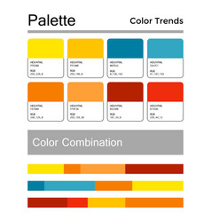 Color palette harmonious combination codes Vector Image