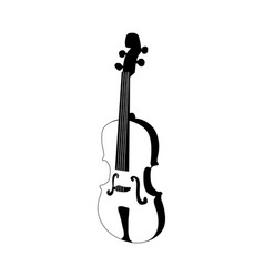 Violin silhouette Royalty Free Vector Image - VectorStock