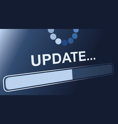Update status sign Royalty Free Vector Image - VectorStock