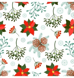 Retro style christmas seamless patterns set Vector Image