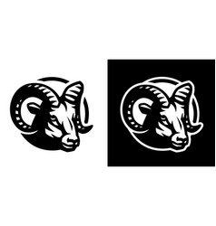 Ram symbol logo emblem Royalty Free Vector Image