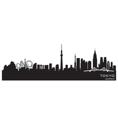 Tokyo city silhouette skyline Royalty Free Vector Image