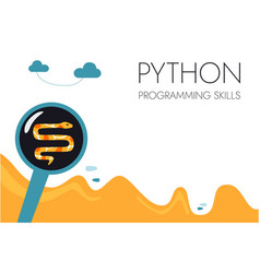 Python code language sign programming coding Vector Image