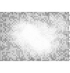 Binary computer code halftone pattern Royalty Free Vector
