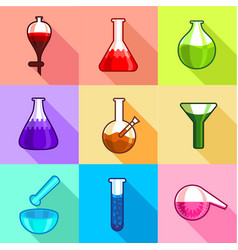 Chemistry icons Royalty Free Vector Image - VectorStock