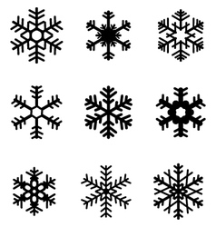 Snowflake Black Vector Images Over 45 000